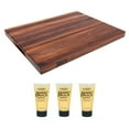 thumbnail image 1 of John Boos Walnut Wood Edge Grain Reversible Cutting Board & Block Natural Cream, 1 of 10