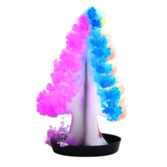 Growing Crystal Christmas Tree Kit, DIY Science Experiment with Chemical Reagents, Holiday Decoration and Educational STEM Toy for Kids and Adults