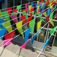 thumbnail image 4 of 50M Multicolored Triangle Flags Bunting Banner Pennant Festival Outdoor Decor, 4 of 8