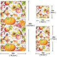 thumbnail image 2 of Coolnut 3 PCS Towel Thanksgiving Pumpkin Cotton Bath Towel Set (1 Bath Towel, 1 Hand Towel, 1 Washcloth) for Bathroom, Super Soft and Quick Dry Towels, 2 of 6