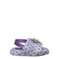thumbnail image 5 of Disney Frozen 2 Elsa Snowflake Fluffy Spa Slippers w/ Free Shoe Gift Box(Little Girls & Big Girls), 5 of 7