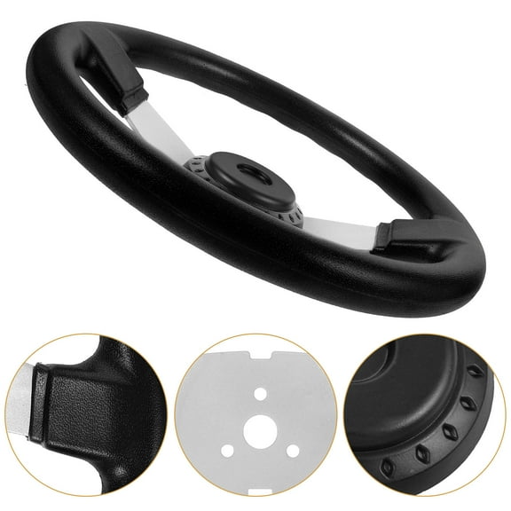 CRAFTHROU 1Pack 11.79X11.79X2.36In Pu Steering Wheel For Kart And Atv