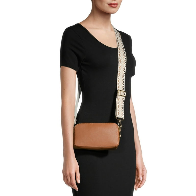 No Boundaries Women s Bar Camera Crossbody Bag Walmart