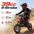 thumbnail image 3 of Aoemoe dirt bicycles, 39cc gas power motorcycle, 45×24×16in , 4-Stroke, dirt bicycles for kid 8 14, Red, 3 of 9