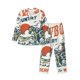 thumbnail image 1 of Balery Cowboy Rising Horse Pijama para Hombre de Dos Piezas con Manga Larga, Conjunto de Dormir y Descanso Suave con Bolsillos-Medium, 1 of 7