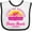 White and Black, variant on Inktastic Summer Enjoy the Sunshine Venice Beach California in Pink Boys or Girls Baby Bib