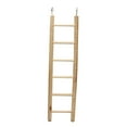 thumbnail image 2 of Walbest Wooden Bird Ladder for Cage, Bird Parrot Step Ladders Toys, Cage Hanging Pet Cage Ladders Climbing Ladder for Parakeets, Parrots, Cockatoo, Lovebirds, 6 Steps (11inch), 2 of 7