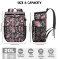 thumbnail image 3 of Travel Cooler Bag - Pioneer Flower Floral Print Pattern Camping Beer Cooler Backpack with Bottle Opener- Waterproof Insulated Picnic Backpacks - Cooler Bag for Beach, 3 of 6