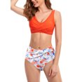 thumbnail image 4 of xiaxaixu Parent-Child 2Pcs Swim Suit Crop Tank Tops with Triangle Bottoms, 4 of 6