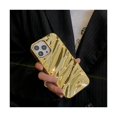 thumbnail image 1 of wonima44 Compatible with iPhone 11 Case, Cute Wave Water Ripple Pattern Case for Girls Women, Slim Satin Glossy Soft Silicone TPU Bumper Shockproof Protective Phone Cover for iPhone 11 - Gold, 1 of 1