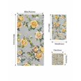 thumbnail image 4 of Yellow Rose Towel Set of 3, Soft Microfiber Bath Towels, Hand Towel, Washcloths, Vintage Country Botanical Floral Vines Quick-Dry Absorbent Towels for Bathroom Kitchen Hotel Beach Gym Spa, 4 of 7