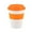Orange, variant on Cheers US Double-Walled Coffee Cup, Reusable Coffee Cup with Resealable Lid, Food-Grade Silicone Seal and Sleeve, Insulated Coffee Tumbler, Leakproof Travel Mug, Recyclable