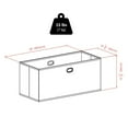 thumbnail image 3 of Torino 3-PC Set Folding Bookcase w/ Fabric Basket, 3 of 9