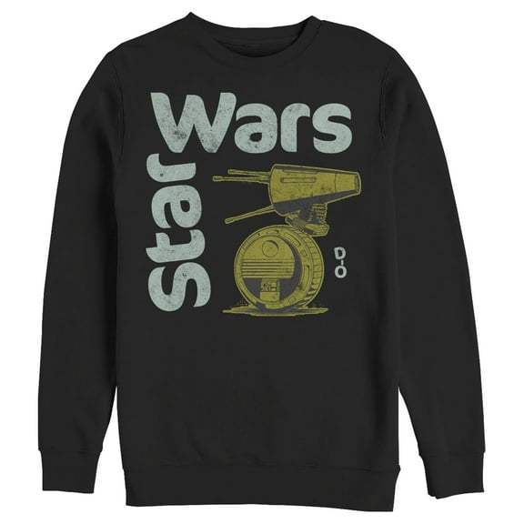Men's Star Wars: The Rise of Skywalker D-0 Roll Sweatshirt Black 3X Large