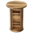 thumbnail image 4 of Fnova 23 Inch Round Counter Height Bar Table with 3-Tier Hidden Storage, Bar Table for Small Space Apartment Home Bar Cafe, 4 of 11