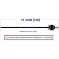 thumbnail image 1 of Home Gym Fitness Pulldown Cable Replacement 78 Inch锛?6mm Adjustable Length for Pulley System Cable Machine Workout Equipment, Steel Wire Rope with Rubber Stopper Ball, 1 of 2