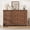 Walnut-6, variant on ExpanseEcho 47.2" Modern Fluted 6-Drawer Chest of Drawers