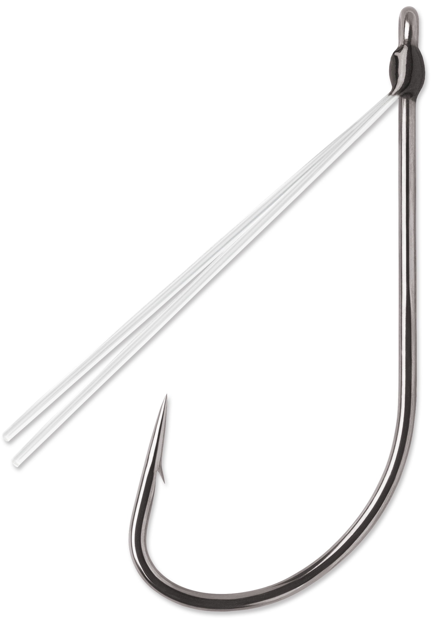 (3 pack) Weedless Neko Hook #1 for Fishing with 3° Offset Point and Resin Closed Eye