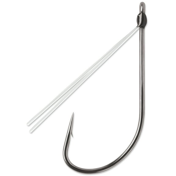 Weedless Neko Hook #1 for Fishing with 3° Offset Point and Resin Closed Eye
