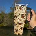 thumbnail image 5 of 40 Oz Football Tumbler With Handle,Softball Coffee Travel Mug Cup Water Bottle,Softball Decor,Softball Gifts for Women, 5 of 6