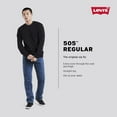thumbnail image 4 of Levi's Men's 505 Regular Fit Jean, Stonewash-Stretch, 35W x 32L, 4 of 6