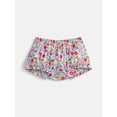 thumbnail image 3 of Wonder Nation Baby Girls Dress with Puff Sleeves and Shorts Set, 2 Piece, Sizes 0/3M-24M, 3 of 3