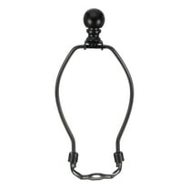 6.5 Inch Lamp Harp Kit with Finial, 1 Set Detachable Shade Bracket Holder, DIY Lighting Accessories for Table Floor Lamps, Black