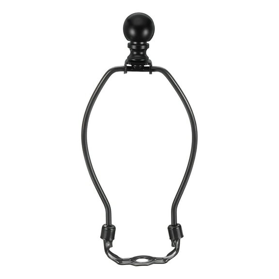 6.5 Inch Lamp Harp Kit with Finial, 1 Set Detachable Shade Bracket Holder, DIY Lighting Accessories for Table Floor Lamps, Black