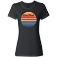 thumbnail image 3 of Inktastic Lake Placid Retro Sunset Women's T-Shirt, 3 of 5