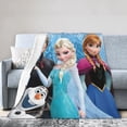 thumbnail image 1 of Elsa Plush Throw Blanket Flannel Lightweight Blankets Living Rooms Sofa Decor All Seasons, 50"X40", 1 of 7