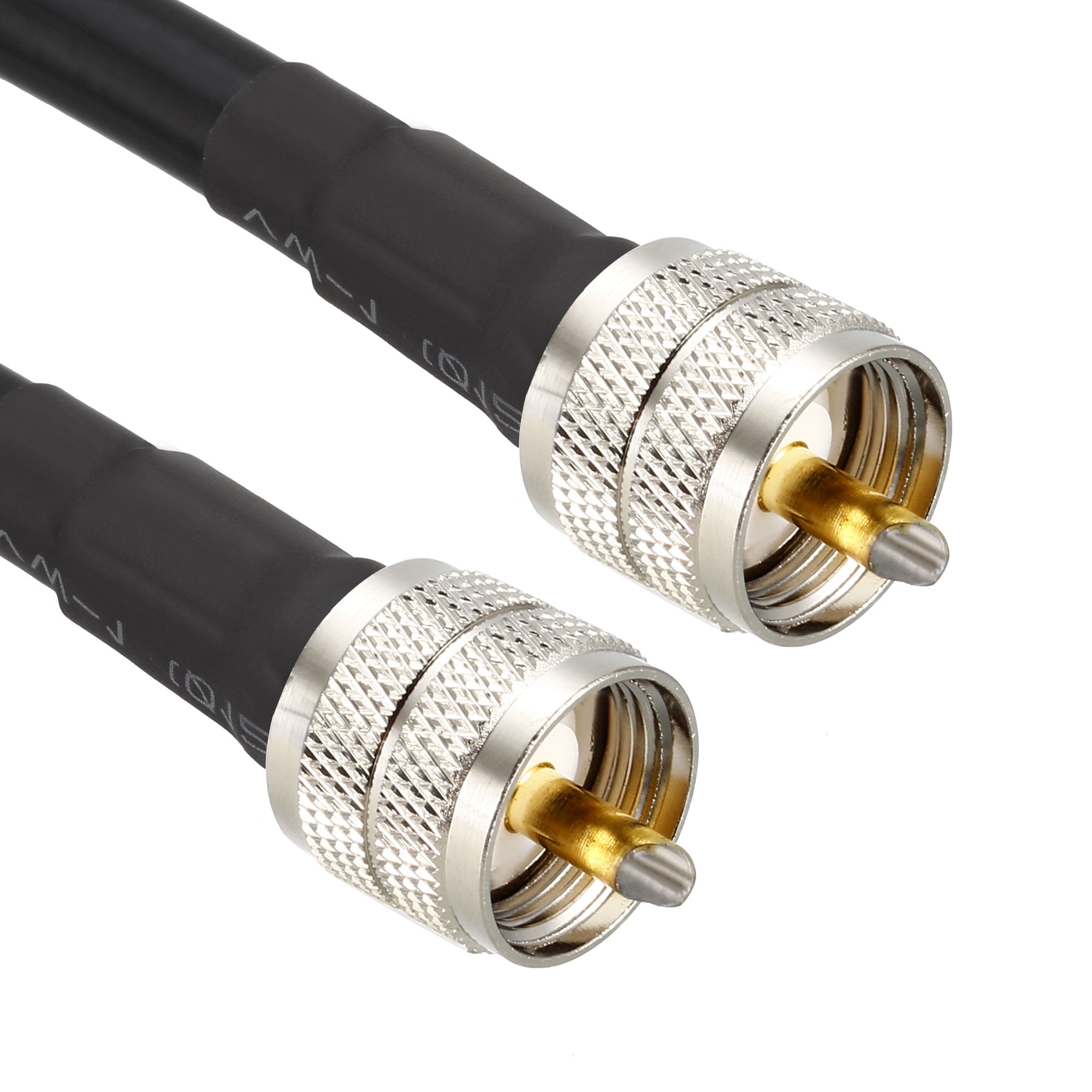 NA RG8X coaxial Cable with Pl-259 Male connectors for CB/Ham Radio 1.64 feet