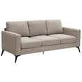 thumbnail image 2 of 3-Piece Sofa Set, Modern Chenille Upholstered Sofa Couch Sets Including 3-Seat Sofa, Loveseat and Single Chair with Sturdy Metal Legs for Living Room Bedroom Apartment (1+2+3 Seat), Camel, 2 of 7