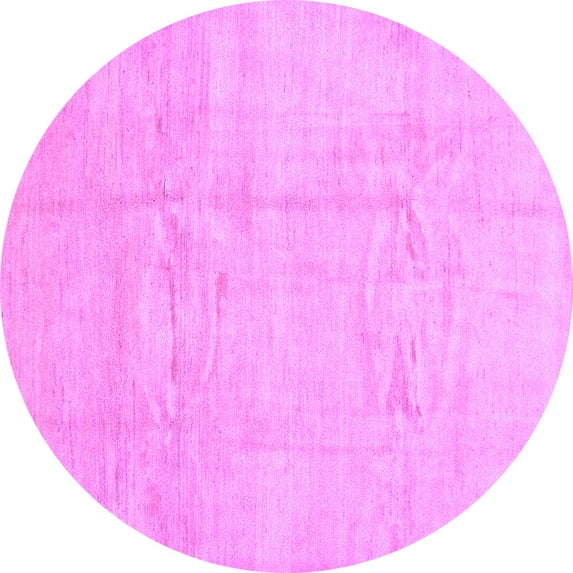 Ahgly Company Indoor Round Solid Purple Modern Area Rugs, 6' Round