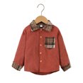 thumbnail image 2 of CSCHome Toddler Kids Boys Shirt Jacket 1-7T Long Sleeve Button down Tops Jacket Shacket Jacket Spring Autumn Coat Clothes, 2 of 7