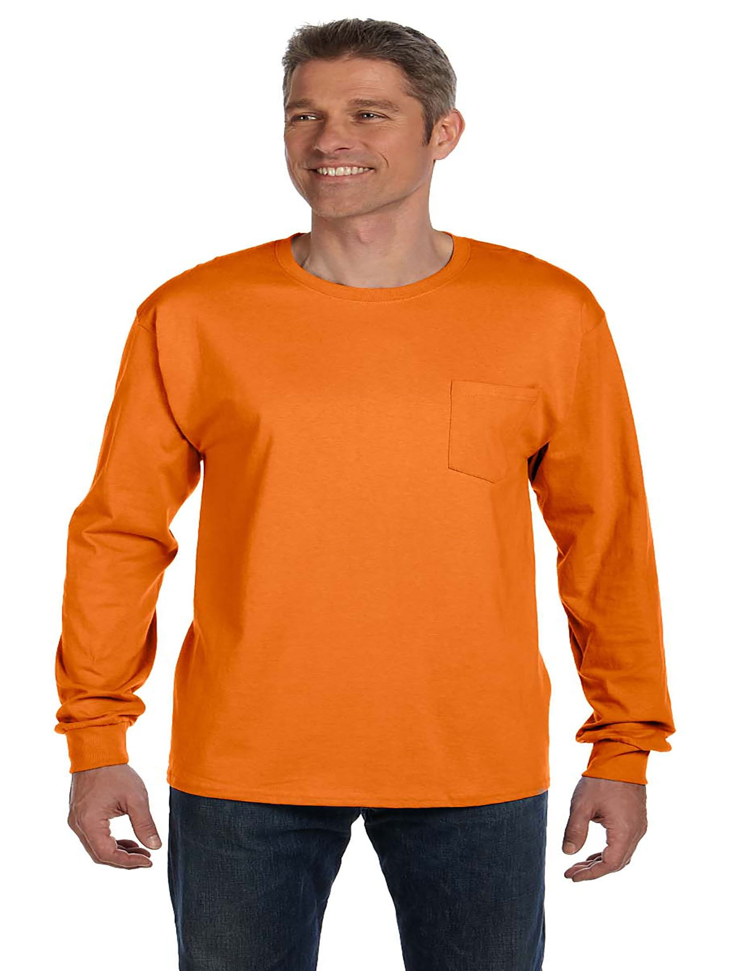 Hanes Hanes Men's TAGLESS® LongSleeve TShirt with Pocket, Style