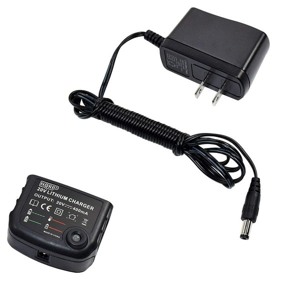HQRP 20V Li-Ion Battery Charger fits Black and Decker LB20 LBX20 LBXR20 90587070 Battery