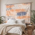 thumbnail image 3 of Orange Blue Tapestry for Bedroom Wall Hanging Tapestry, Minimalist Smear Abstract Art Painting Ceiling Backdrop Tapestries Poster Blanket Wall Decor for Teens Room Living Room Dorm 51" x 59", 3 of 8