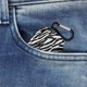 thumbnail image 5 of Funda protectora para auriculares con estampado de cebra, portátil, para PC, con llavero, compatible con AirPods 3, 5 of 5
