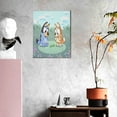 thumbnail image 3 of Lsque Bluey Pattern Decorative Picture – Unique Modern Wall Art, Ready-to-Hang Canvas Print for Home (Vertical), 3 of 6