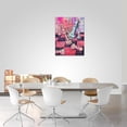 thumbnail image 4 of Graffiti Banksy Chess Decor Wall Art Chess Game Room Wall Art International Chess Pictures Canvas Painting Pop Art Framed Artwork for Game Room Living Room Bedroom 12''''x16'''', Pinkche1, 4 of 6