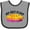 Heather and Black, variant on Inktastic My 1st Pi Day Pink Pie Pan Pun Boys or Girls Baby Bib