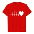 thumbnail image 3 of CAIXIA Valentines Couples Matching Shirts Love Heart Graphic T-Shirt Valentine Tee Tops for Husband Wife,Unisex/S, 3 of 4