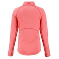 thumbnail image 3 of Women's Cutter & Buck Heather Red Kansas City Chiefs  Peshastin Eco Fleece Recycled Tri-Blend Raglan Half-Zip Jacket, 3 of 3