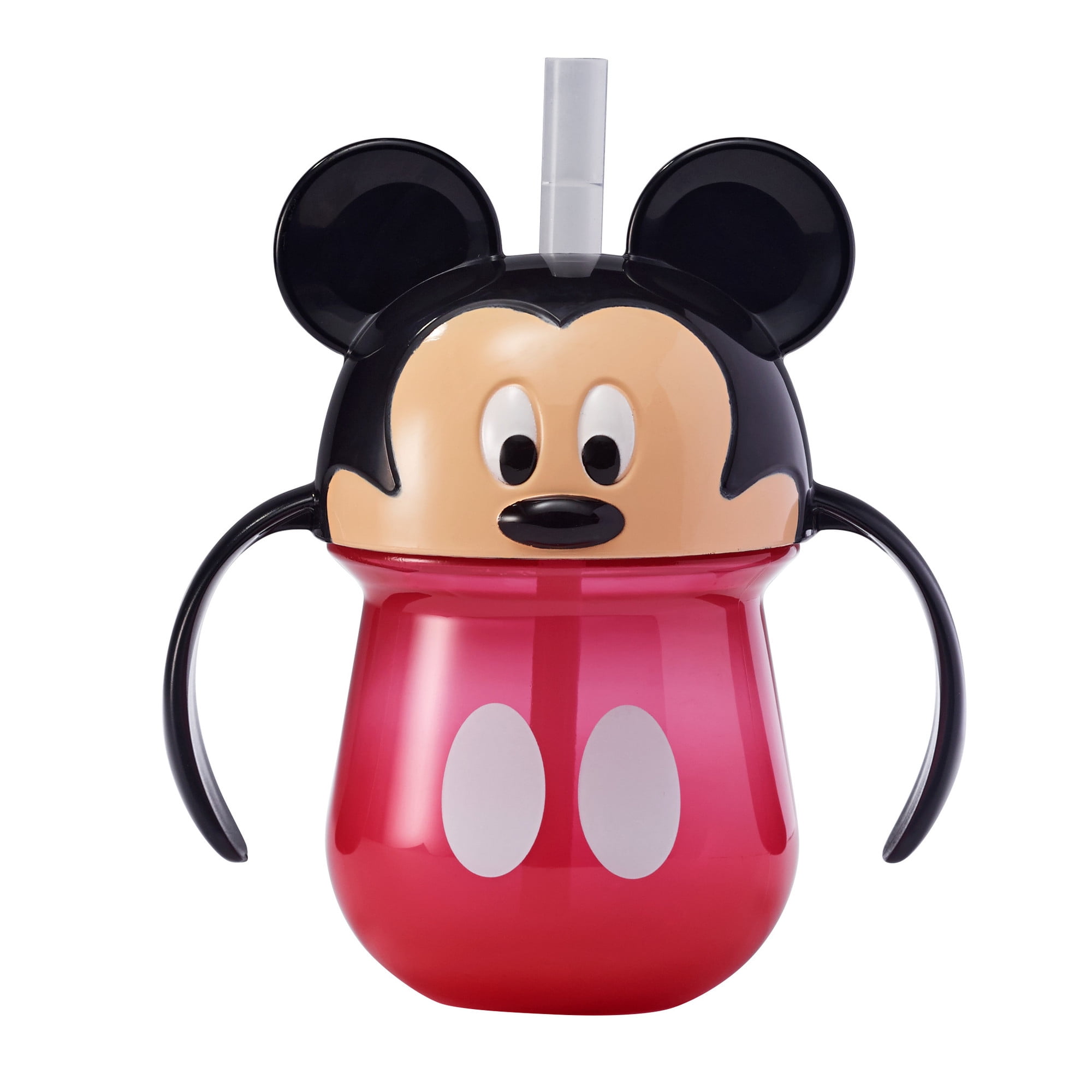 Baby Sippy Cup Disney MICKEY MINNIE MOUSE Blue Pink Toddler Training Feeding 