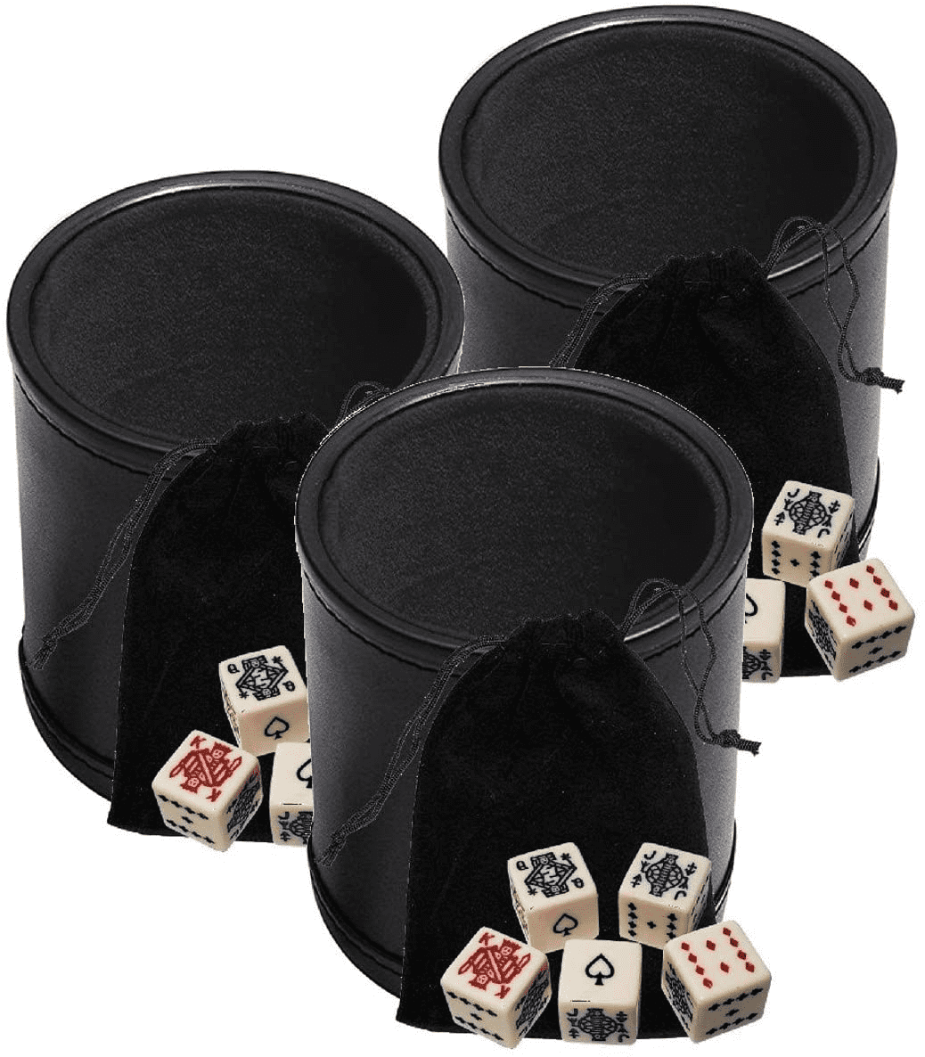 20 pack LEATHER DICE CUP POKER BAR GAMES CASINO Does not include the dice 