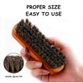 thumbnail image 6 of Horsehair Shoes Polish Brushes Shoe Shine Kit Leather Boot Brush Shoe Cleaning Kit 3Pcs, 6 of 6