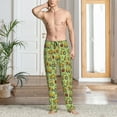 thumbnail image 5 of Uemuo Cute Tractor Pattern Men's Wide Leg Palazzo Lounge Pants with Pockets Light Weight Loose Comfy Casual Pajama Pants-X-Large, 5 of 9
