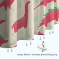 thumbnail image 6 of Red Dinosaur Silhouette Pattern Shower Curtain 84"x72" ,Bathroom Decorative Shower Curtains Set with 12 Hooks,Modern Waterproof Washable Shower Curtain, 6 of 6