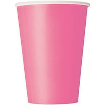 Paper Cups, 12 oz, Hot Pink, 10ct
