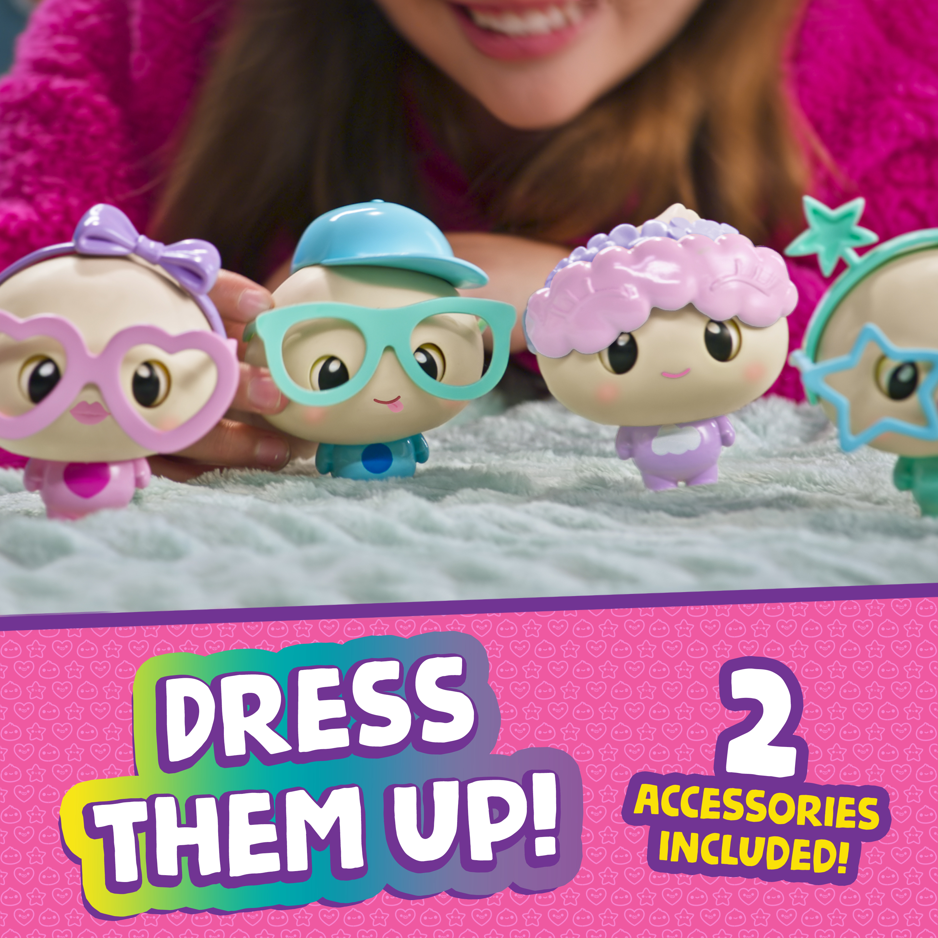 My Squishy Little Dumplings – Interactive Doll Collectible With Accessories – Dee (Pink) - image 5 of 8